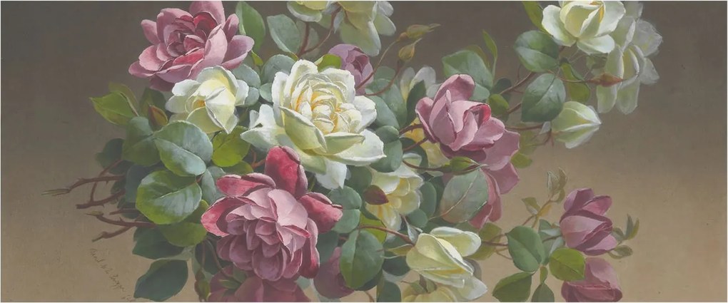 Divatos Flizelin Tapéta Fali Furnér Virágos elegancia 250x104 Ragasztó