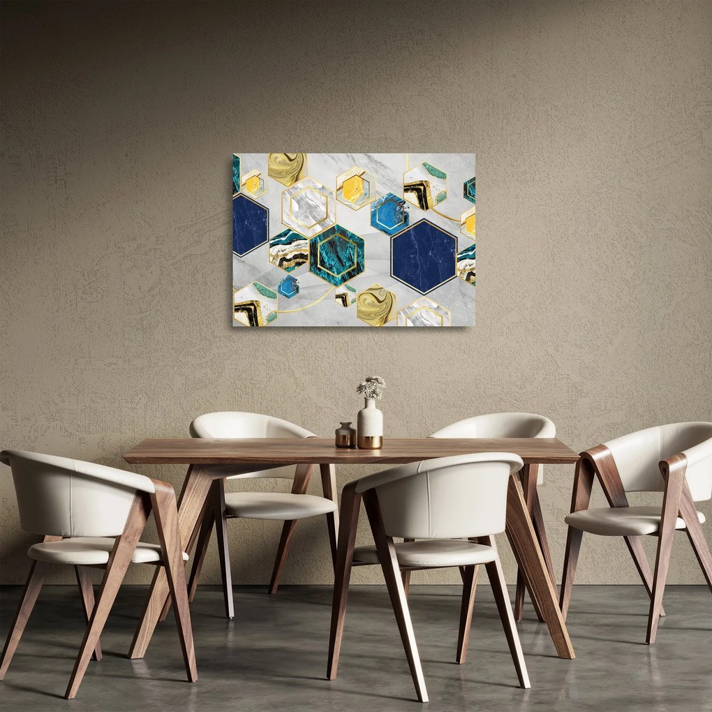 Kép - Márvány kompozíció (üvegen) (70x50 cm)