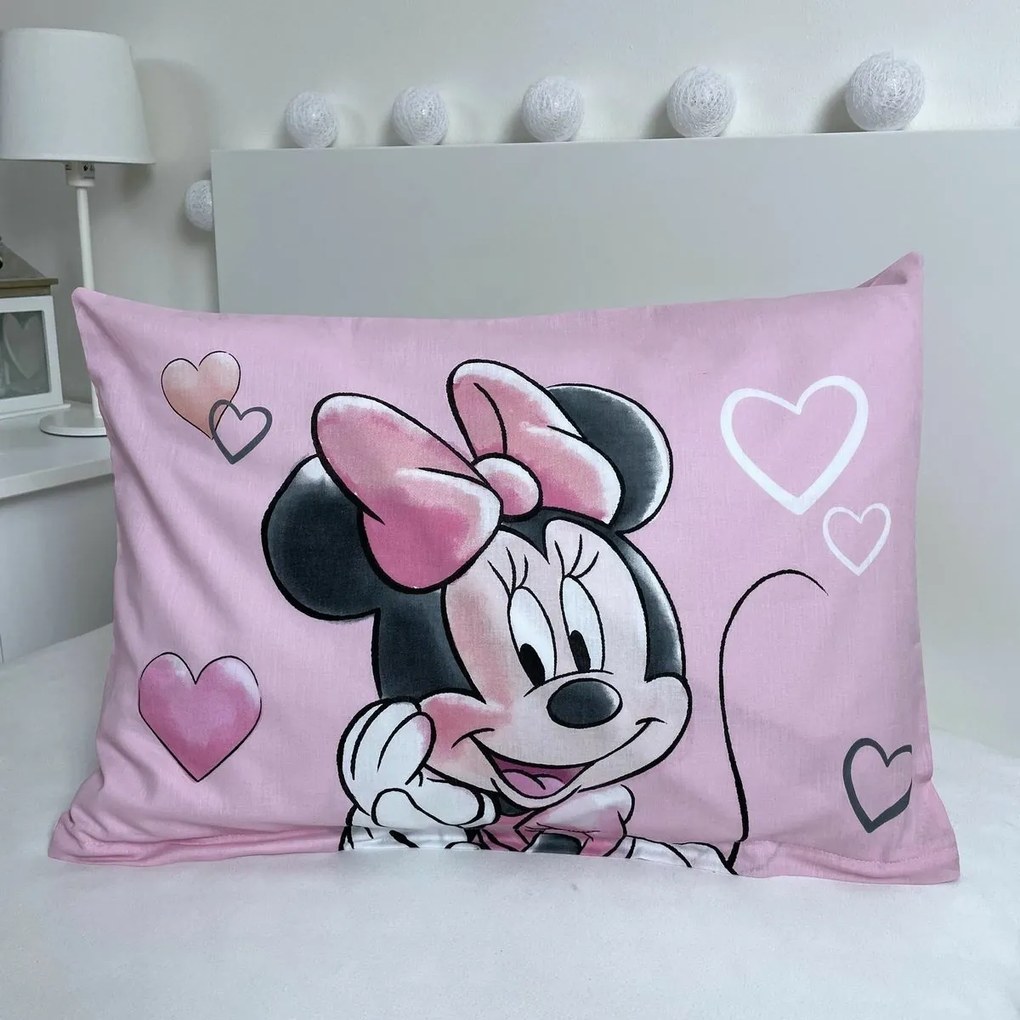 Jerry Fabrics Gyermek pamut ágynemű Minnie Powder pink