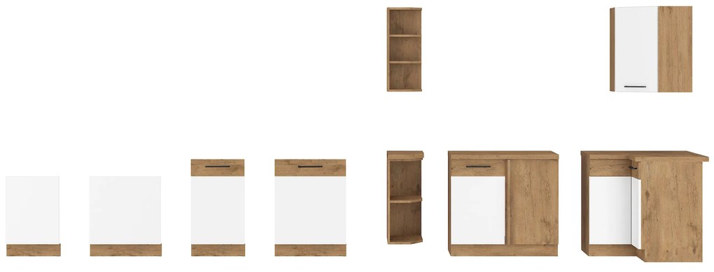 Felső konyhaszekrény Virion 80 WH 2G F (lancelot tölgy + fehér). 1032535