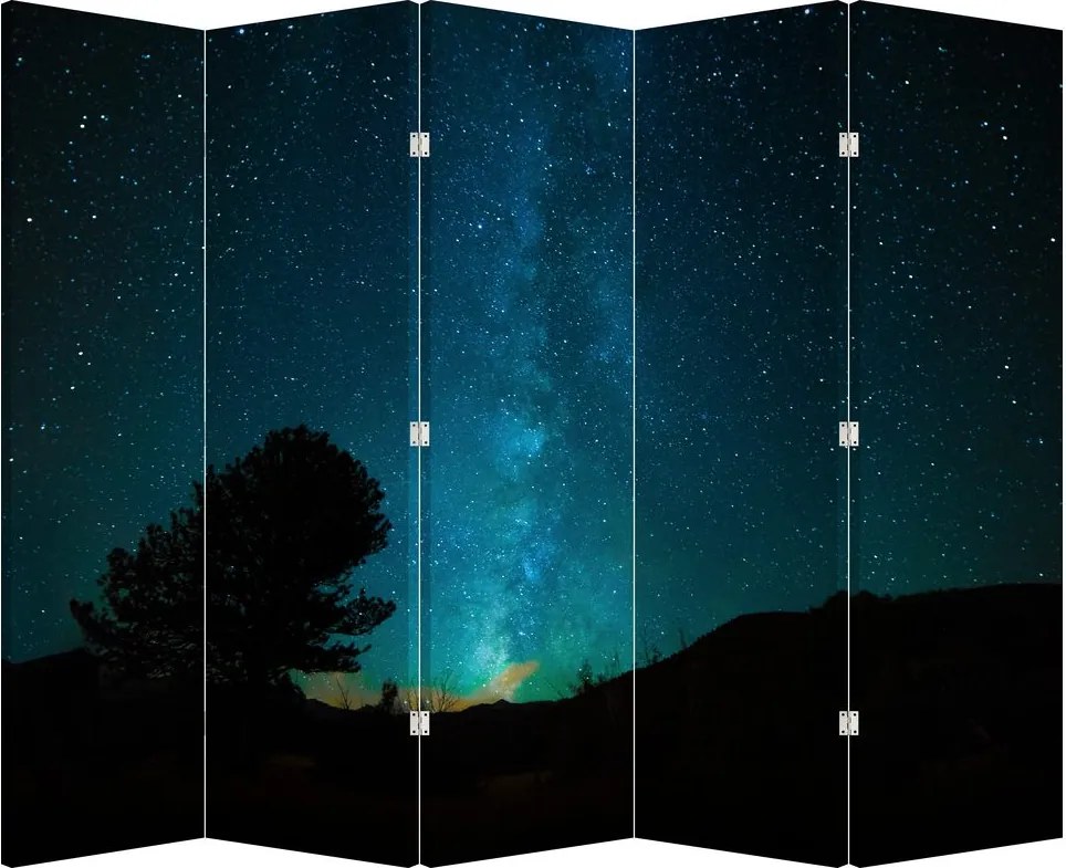 Paraván - Ejszakai égbolt csillagokkal (210x170 cm)