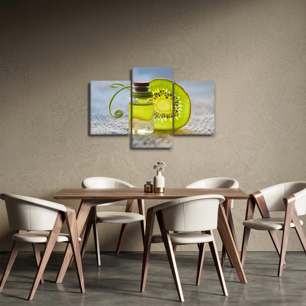 Kép - szeletelt kivi részlete (90x60 cm)
