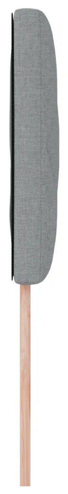 Fejtámla LED -es lámpákkal Világosszürke 100 cm szövet