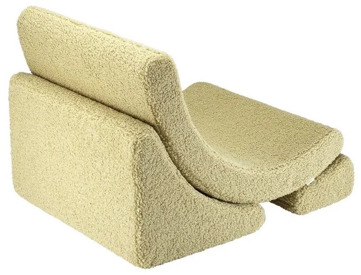 Zöld buklé gyerek fotel Moon – Wigiwama