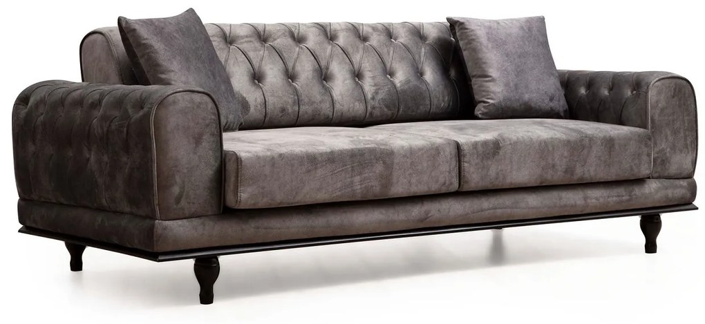 Design ágyazható kanapé Rococo 220 cm antracit