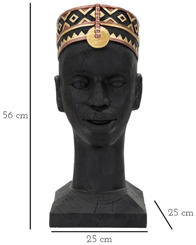 Massai férfi 25x25x56 cm