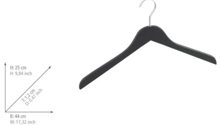 Fa vállfa készlet 5 db-os Paris - Wenko