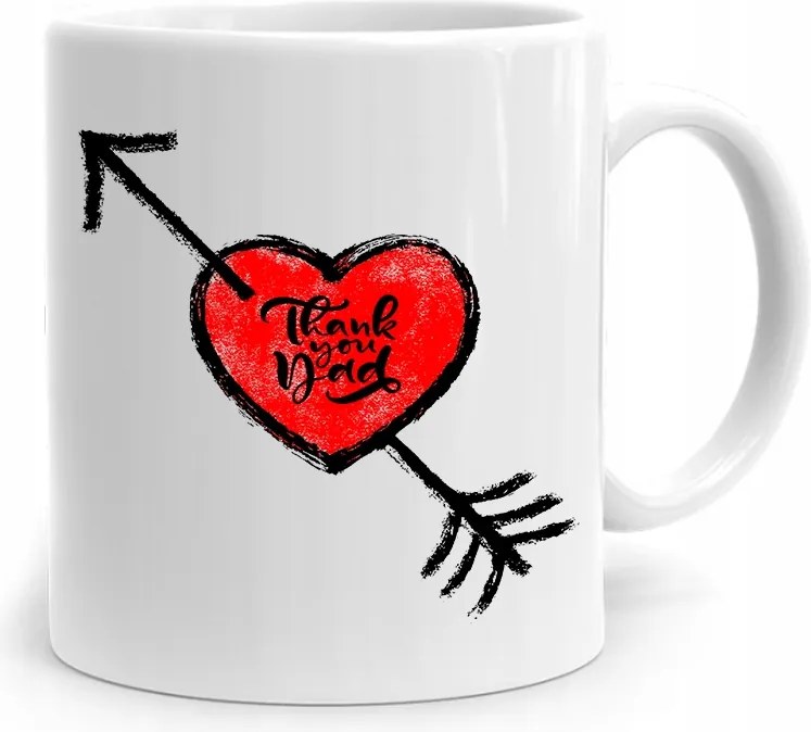 Apák Napi Bögre Apáknak Thank You Dad Ajándék fényképes nyomtatással