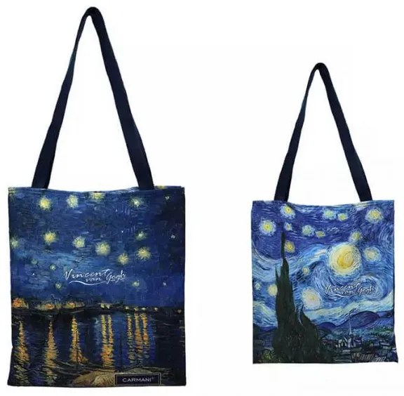 van Gogh Csillagos éj vászon táska 44x39 cm