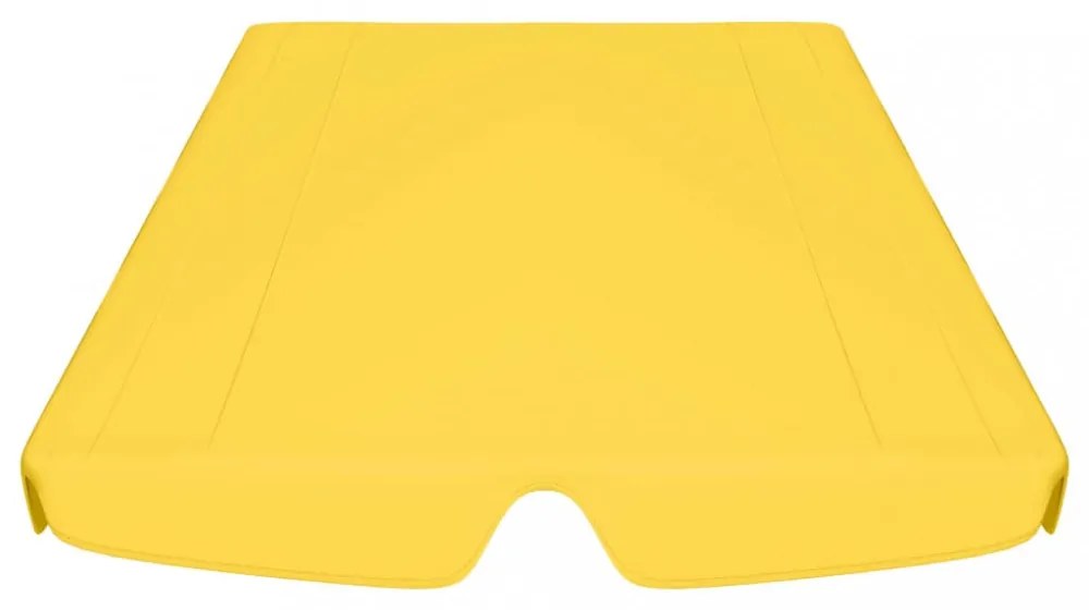 sárga csere ponyva kerti hintaágyhoz 188/168 x 145/110 cm