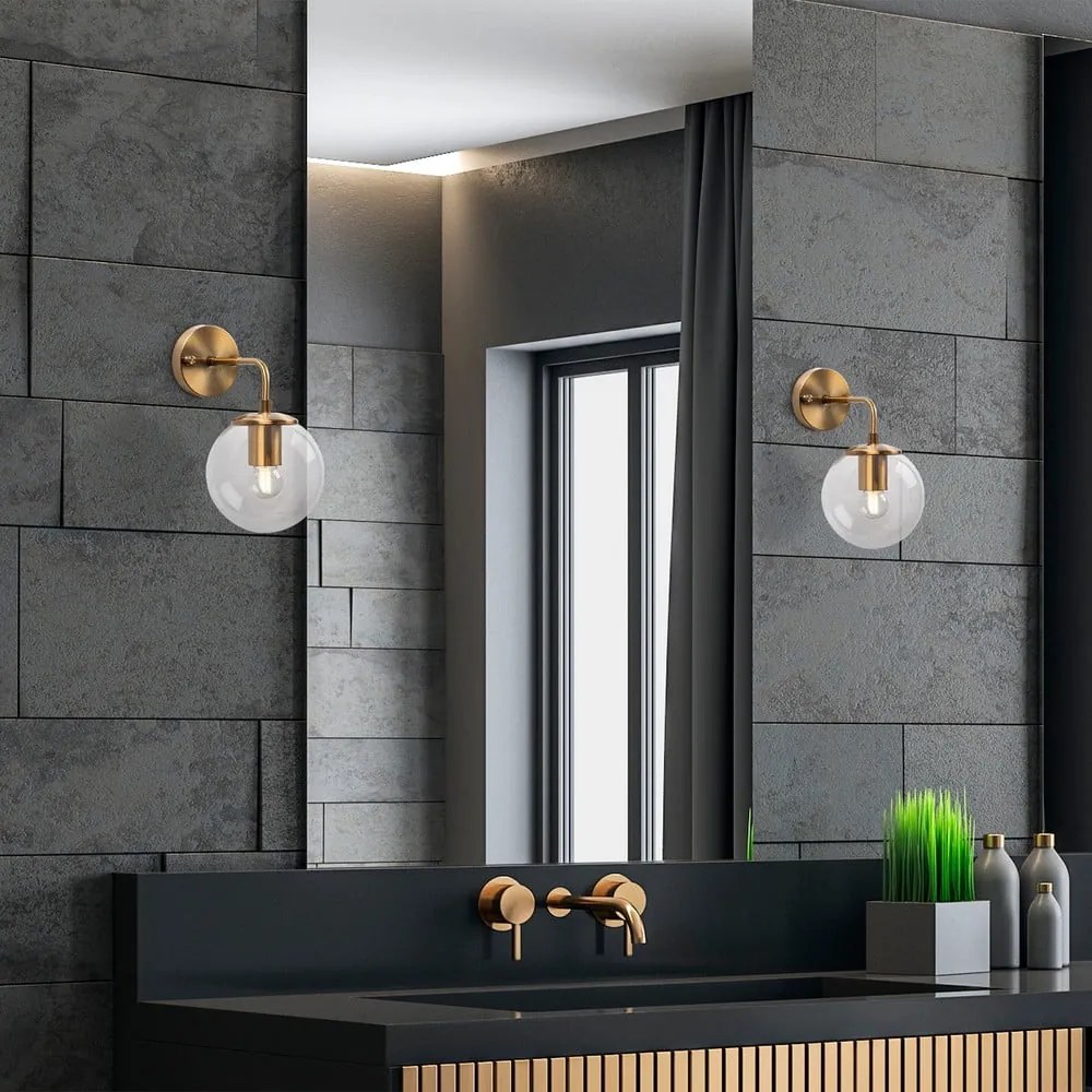 Sárgaréz színű fali lámpa ø 15 cm Viran – Opviq lights