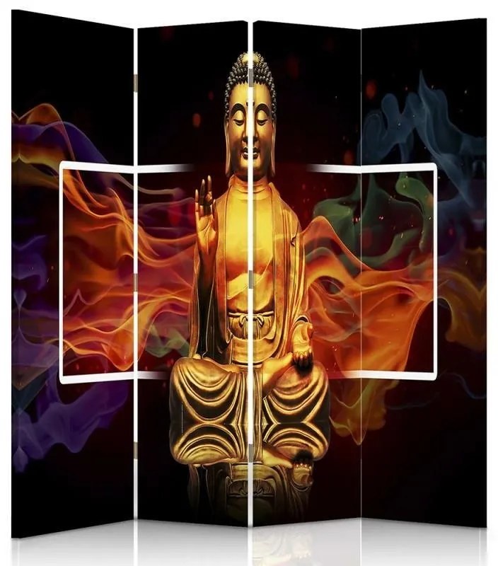 Gario Paraván Tüzes Buddha Méret: 145 x 170 cm, Kivitelezés: Klasszikus paraván