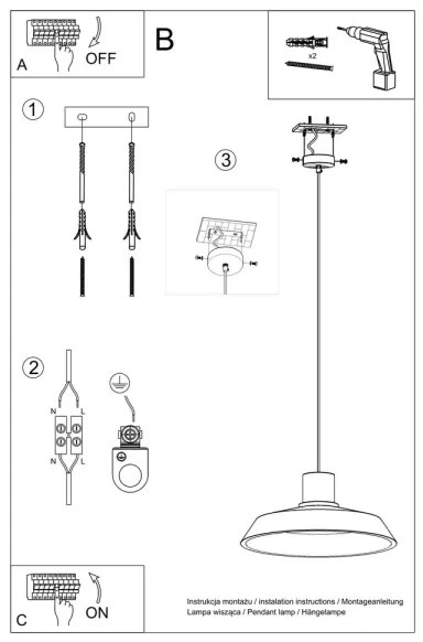 Sollux SL.0282 - Csillár zsinóron AFRA 1xE27/60W/230V szürke/natúr fa
