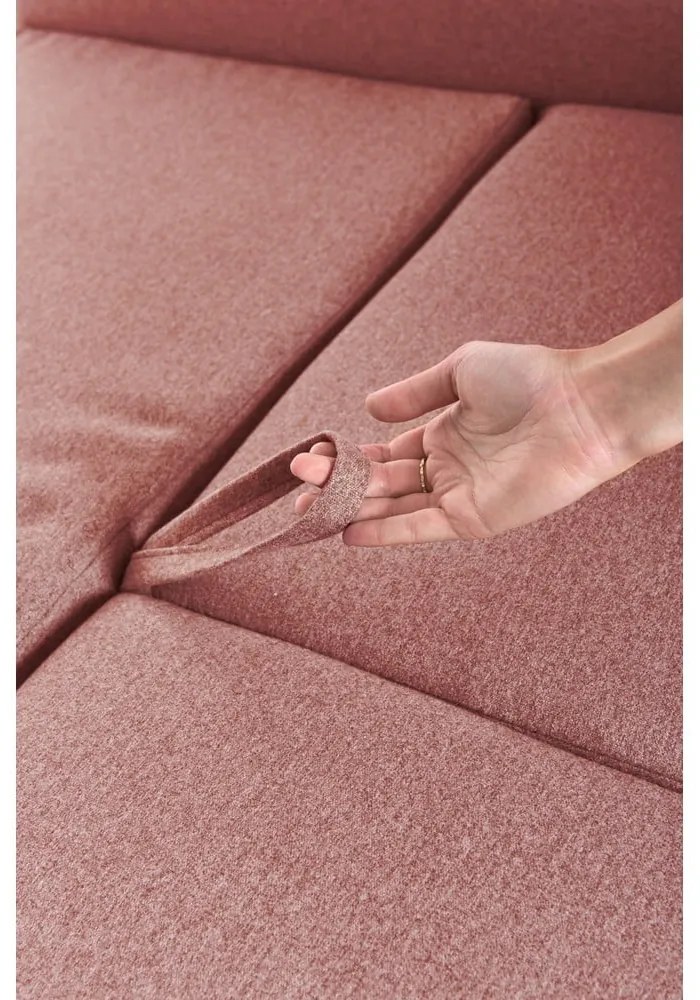 Pop rózsaszín kinyitható variálható sarokkanapé - Bonami Selection