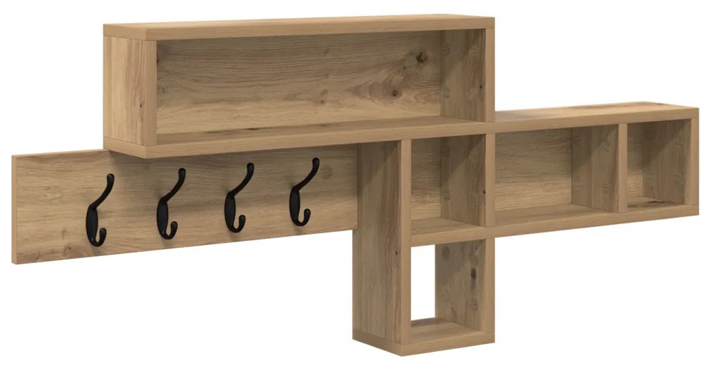 Fali Kabáthorog kézműves tölgy 100 x 12 x 43.5 cm Faanyag