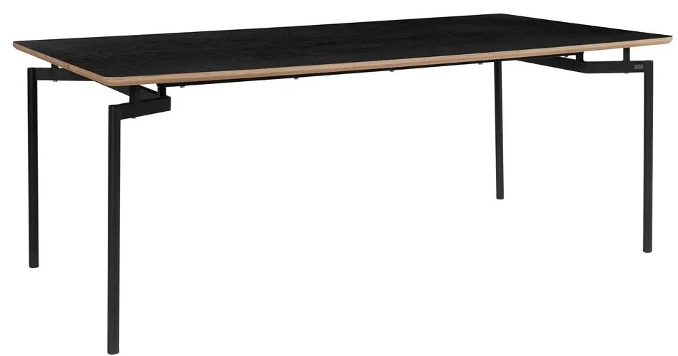 Fekete étkezőasztal 100x200 cm Alto – Støraa