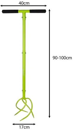 Ruční zahradní kultivátor pro kypření a provzdušňování půdy