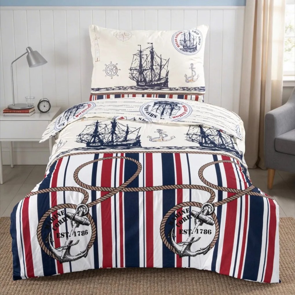 Titanic pamut gyerek ágyneműhuzat  200x140cm+90x70cm TiaHome