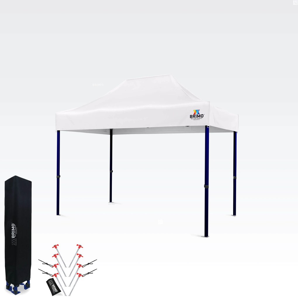 Eladó pavilon 2x3m | Gyorsan felállítható BRIMO sátor - 3 oldalfal nélkül - Fehér