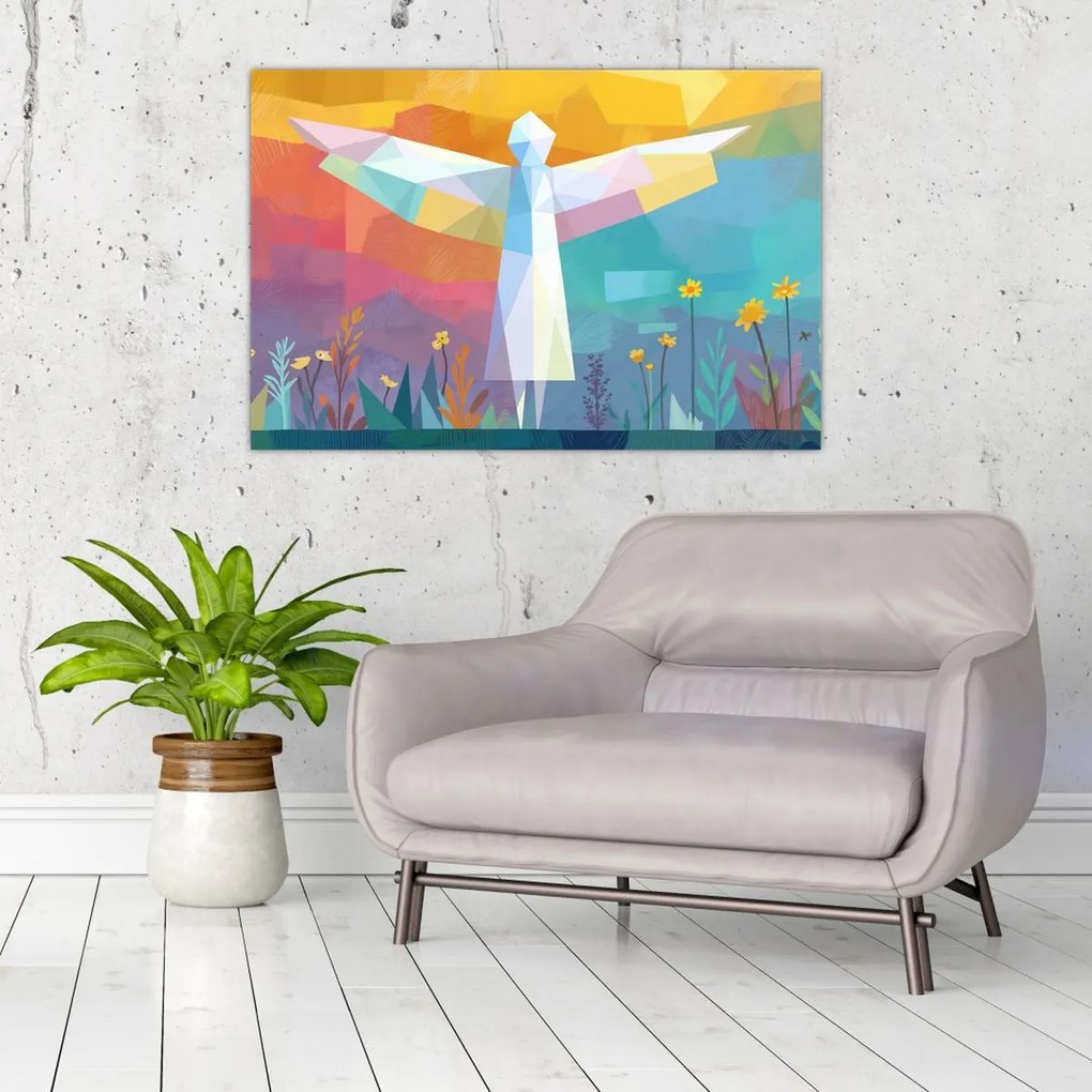 Kép - Virágok őrzője (90x60 cm)