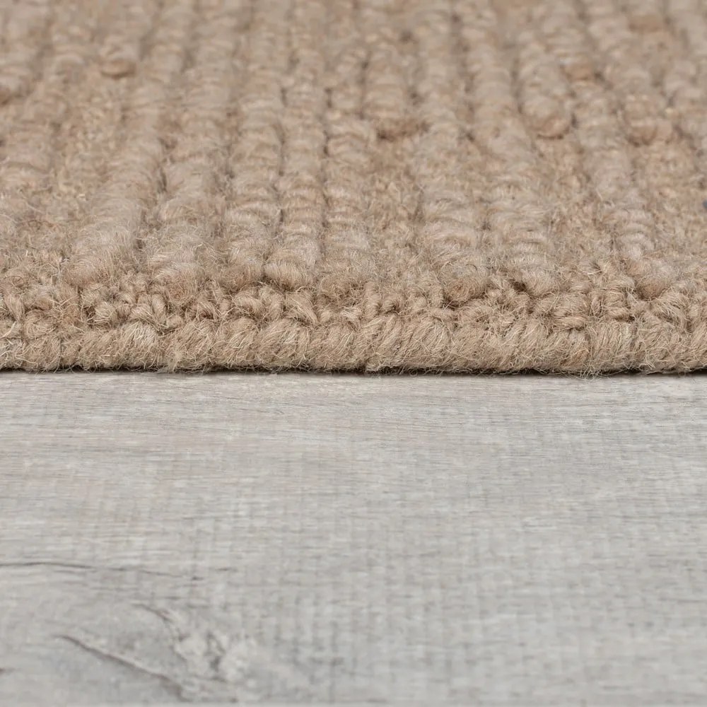 Bézs kézi szövésű gyapjú szőnyeg 200x290 cm Harris Boucle – Flair Rugs