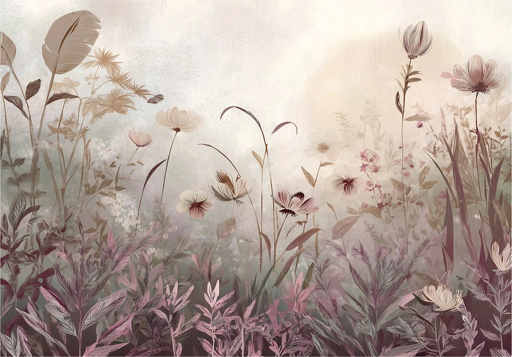 Fotótapéta Rét Mezei Virágok Boho Falra Hálószoba Nappali 350x250