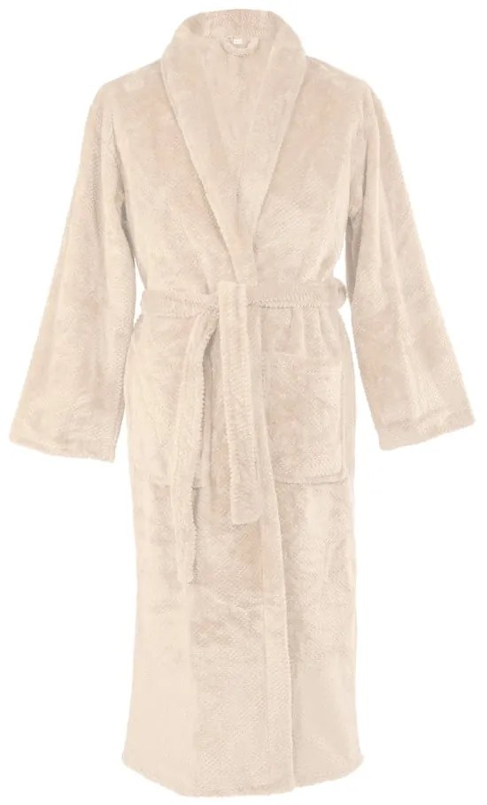 Elefántcsont színű mikroplüss fürdőköpeny L/XL Pippa – Tiseco Home Studio