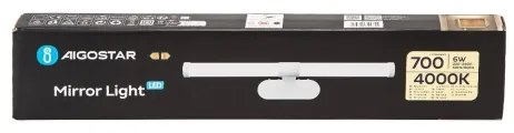 Aigostar - LED Fürdőszobai tükörmegvilágítás LED/6W/230V 4000K 40cm IP44