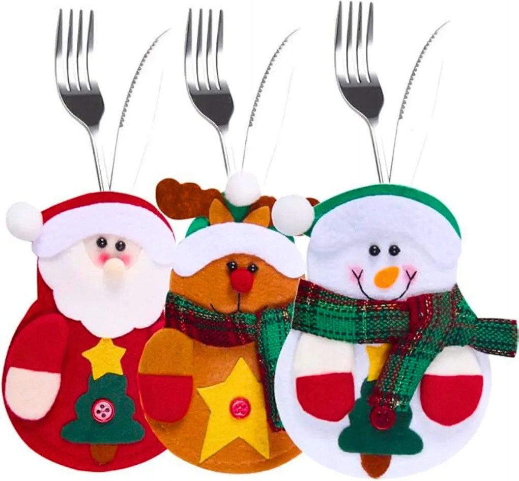 Evőeszköz Tokok Karácsonyi villák Kések Huzat Asztali Dekoráció