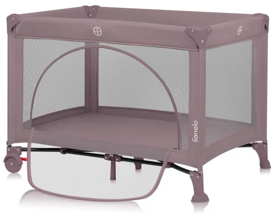 Lionelo - Utazóágy LAURA rózsaszín-nude