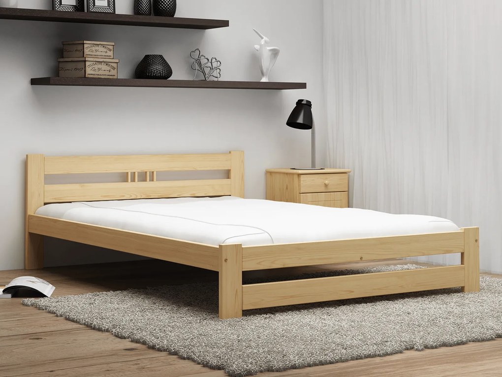 Fa ágy 120x200 LUX VitBed fenyő