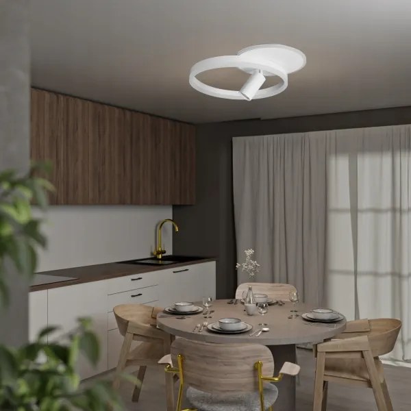 LED mennyezeti lámpatest LED/38W/230V + 1xGU10/30W fehér