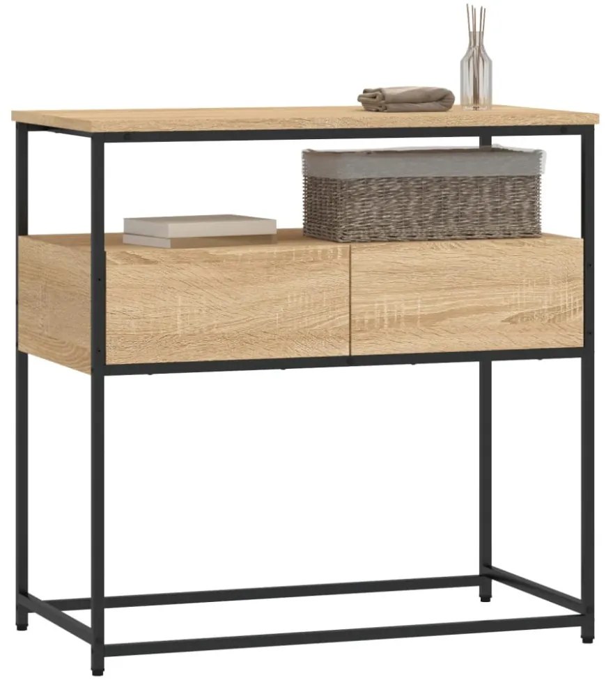 sonoma tölgyfa konzolasztal 75 x 40 x 75 cm