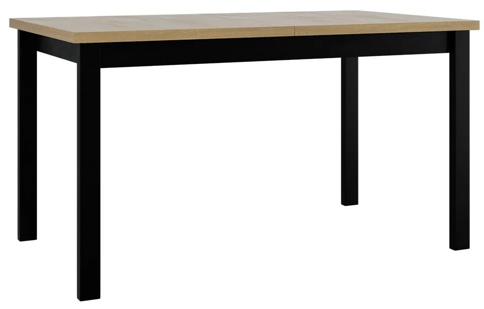 Széthúzható étkezőasztal Deasal 80 x 140 180 II (szonoma tölgy + fekete)  (4-8 fő részére). 1105370
