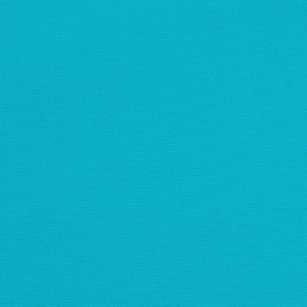 2 db türkizkék szövet kerti padpárna 150 x 50 x 7 cm