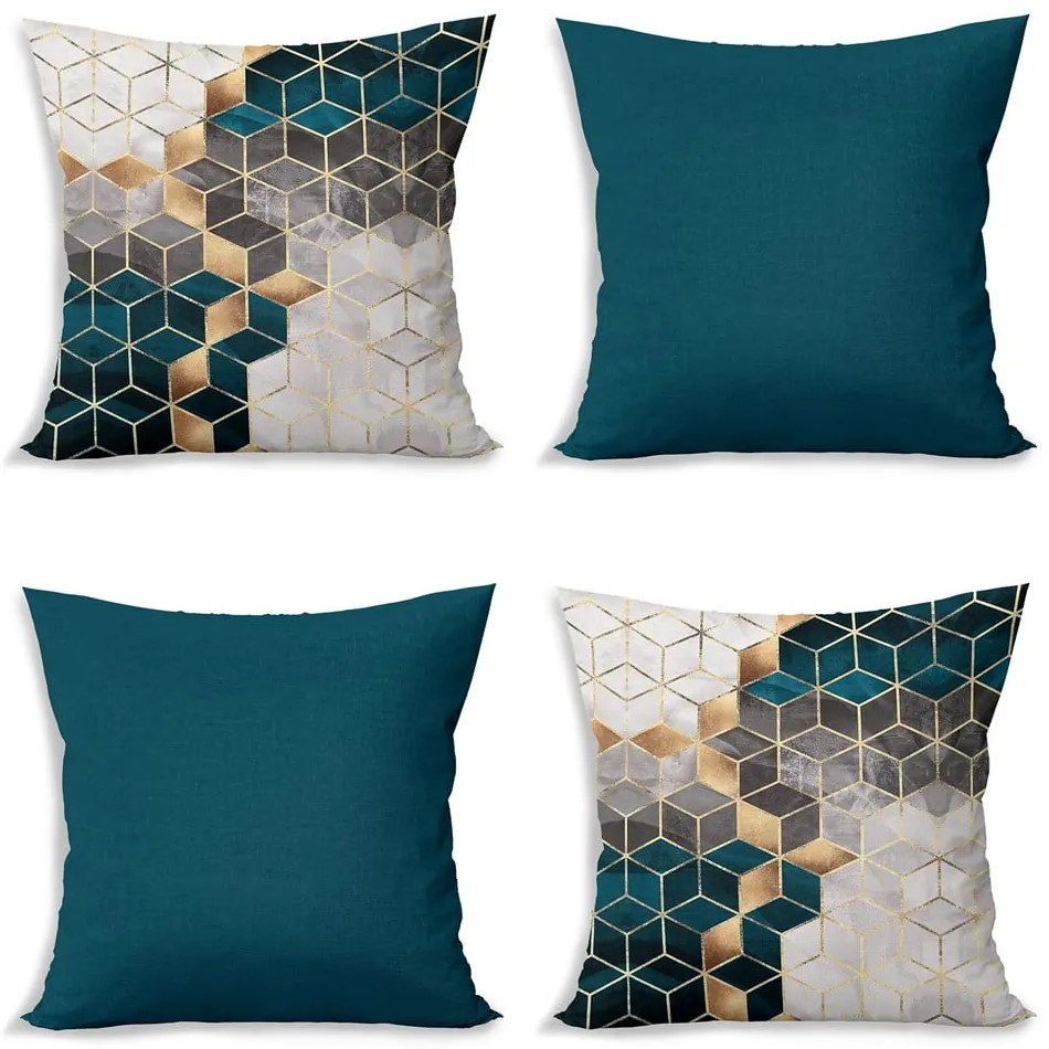 Párnahuzat készlet 4 db-os 43x43 cm Optic - Minimalist Cushion Covers