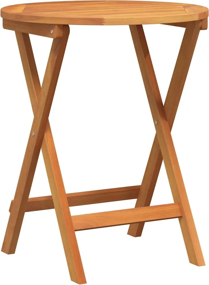 vidaXL Kerti Asztal Természetes 60 x 60 x 72 cm Tömör Akácfa