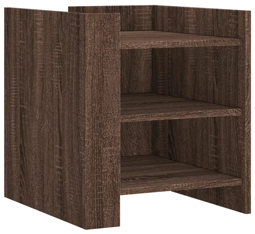 vidaXL barna tölgy színű szerelt fa éjjeliszekrény 45 x 50 x 50 cm