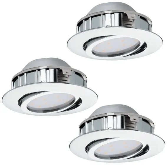 Eglo 95852 - SET 3x LED Beépíthető lámpa PINEDA 1xLED/4,9W/230V