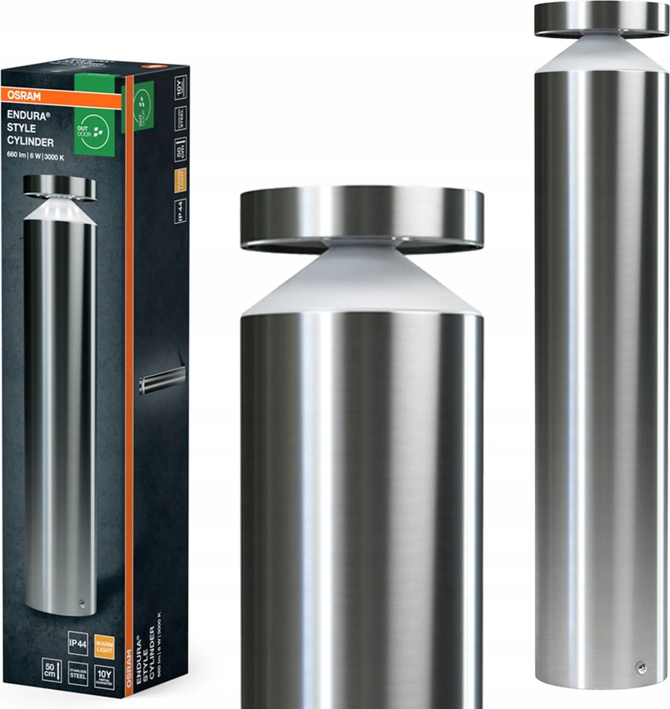 Kerti Lámpa Kültéri Álló Led oszlop 6W 360lm 3000K IP44 Endura