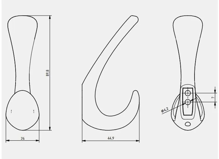 Fogas fém, Ora, grafit szürke