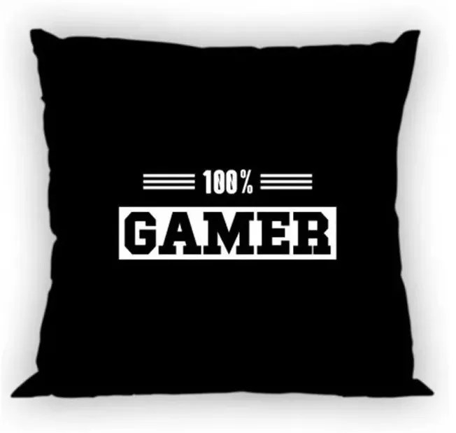Gamer Black párnahuzat 40x40 cm