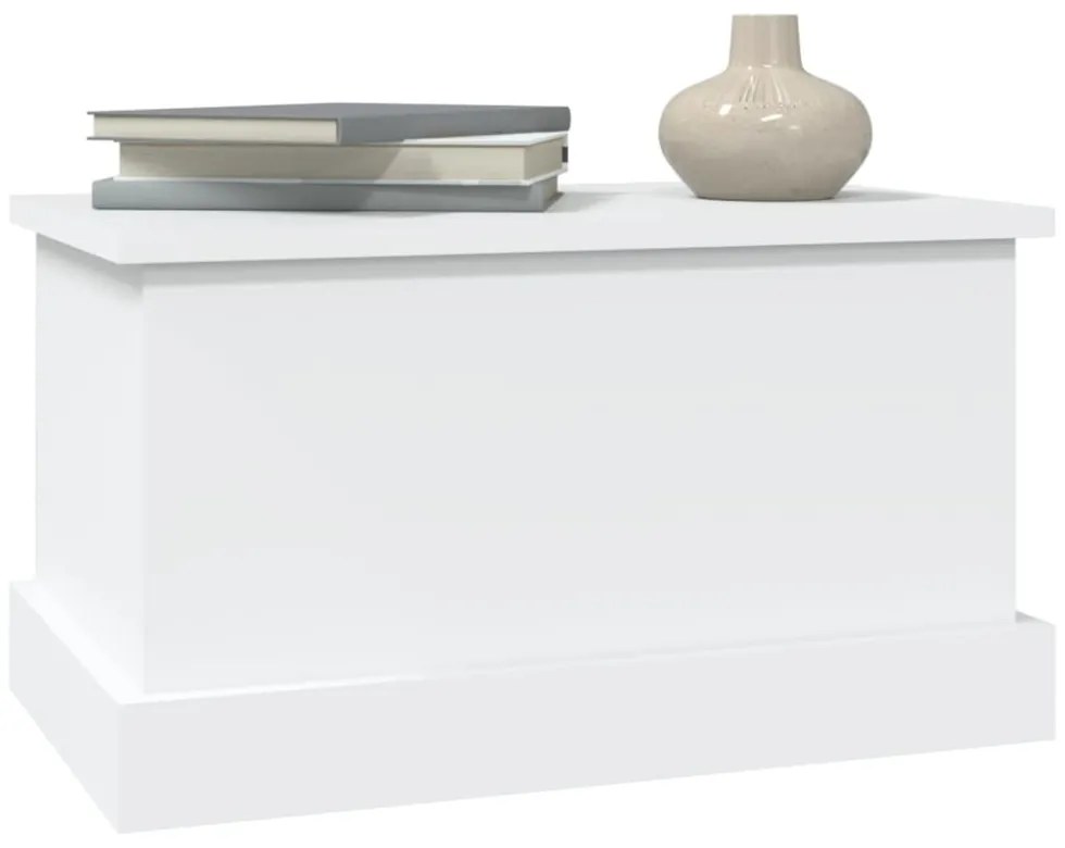 fehér, rétegelt fa tárolódoboz 50 x 30 x 28 cm