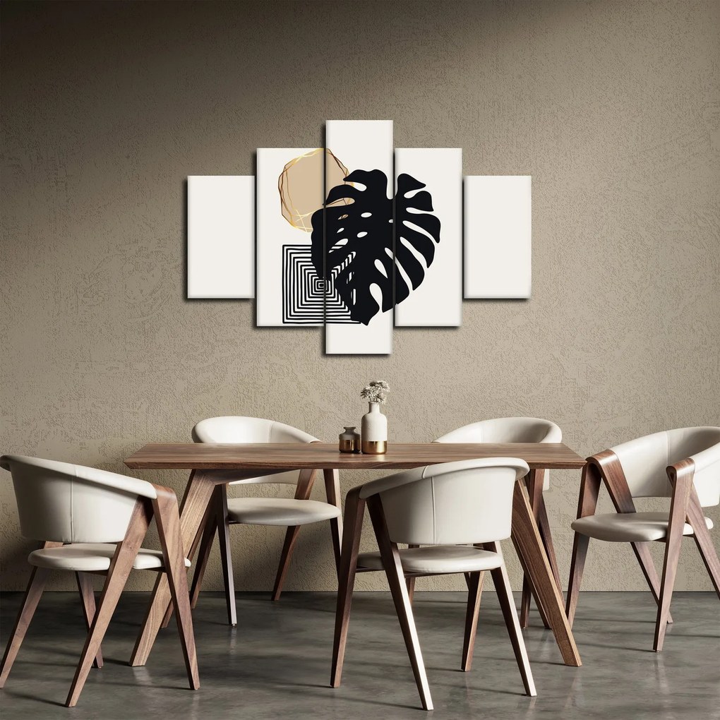 Kép - Absztrakció trópusi levelekkel N⁰2 (150x105 cm)