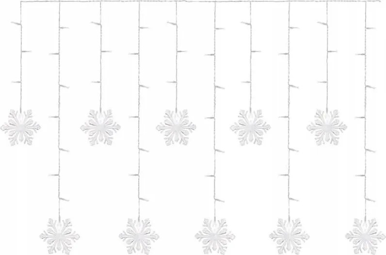 Hópehely jégcsap IP44 60 Led 135x50cm hideg fehér DCGW13 Emos