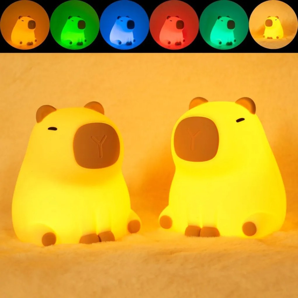 Polux KAPIBARA 329004 Asztali lámpa 1x1W/LED RGB IP20