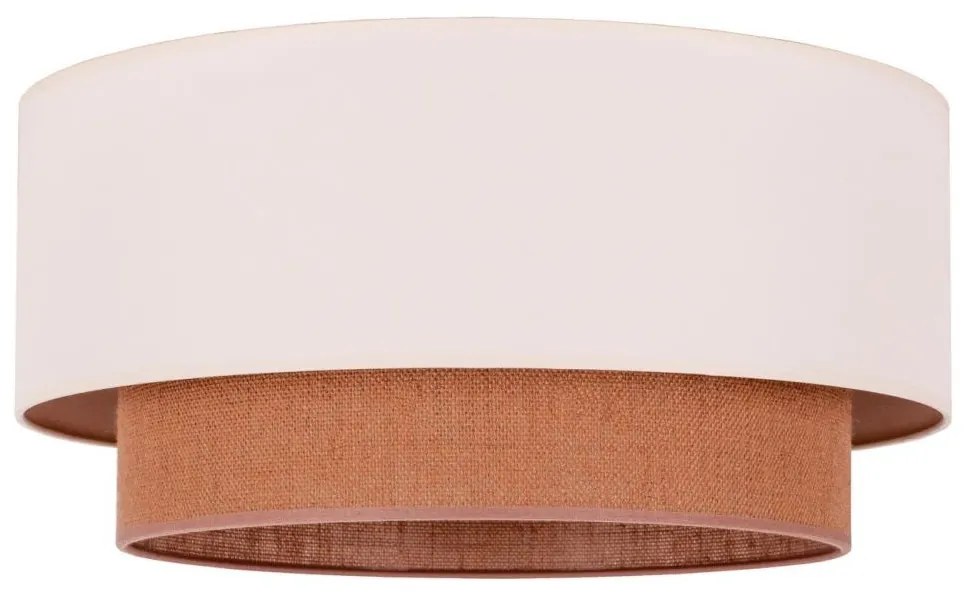 Duolla - Mennyezeti lámpa BOHO 1xE27/15W/230V á. 60 cm bézs/barna