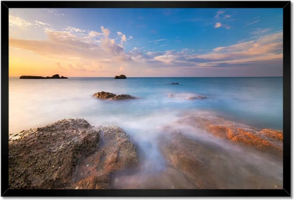 Poszter keretben 60x40 Naplemente Tenger Égbolt