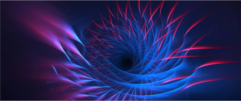 Kép - virág absztrakció (120x50 cm)