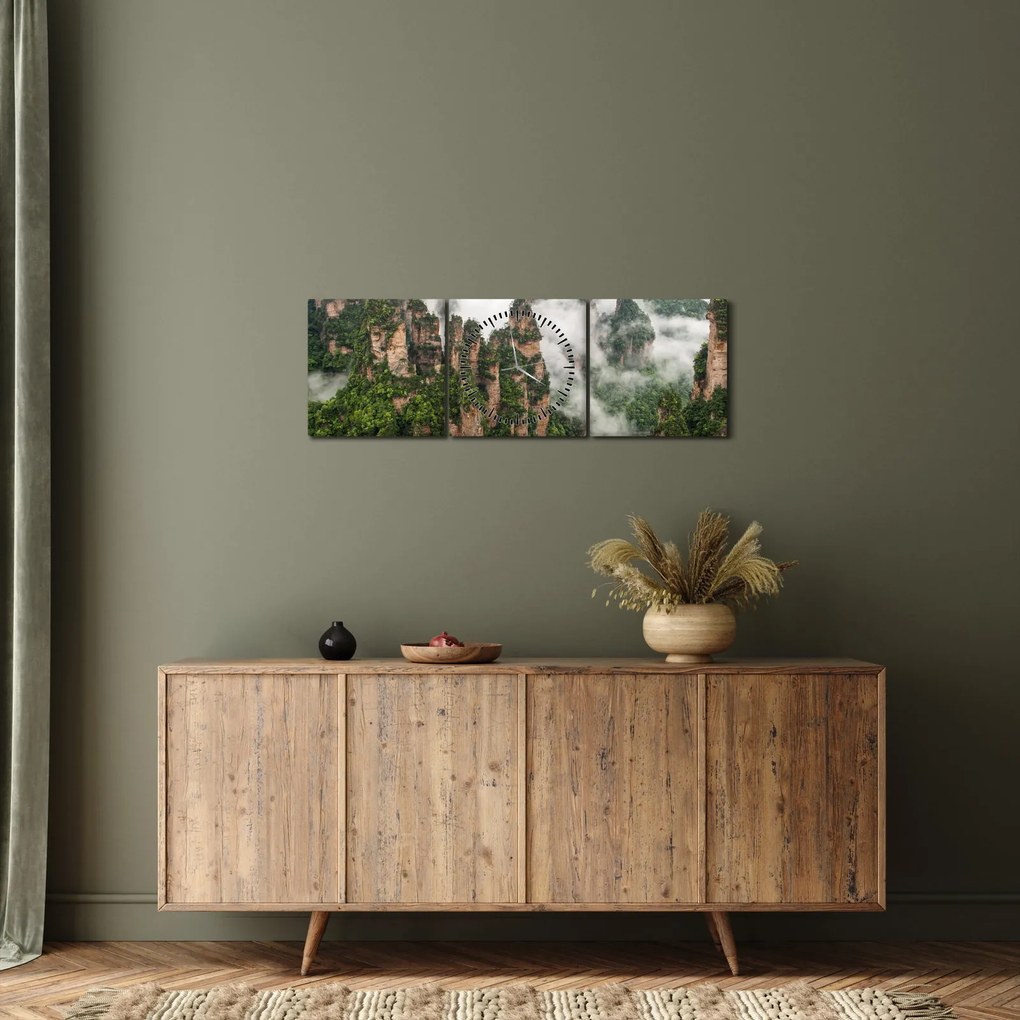 Kép - Zhangjiajie Nemzeti Park, Kína (órával) (90x30 cm)